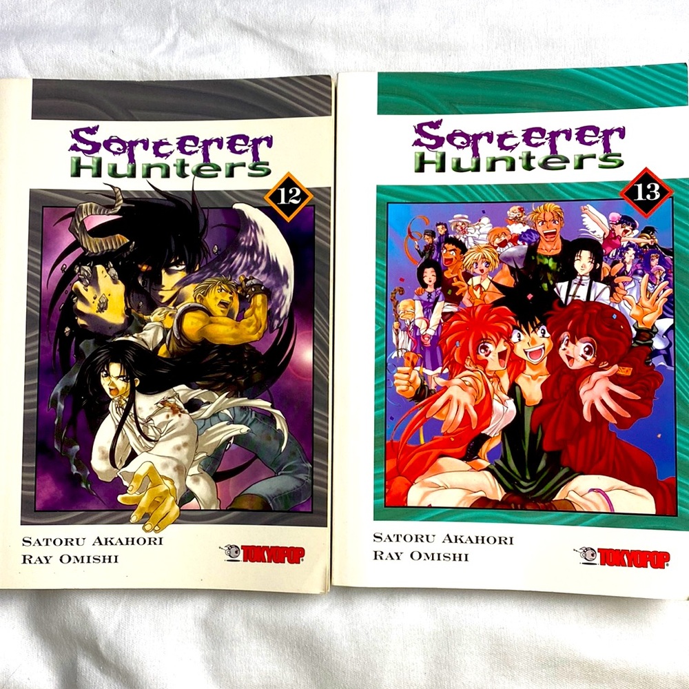 Anime comic books Sorcerer Hunters, book 12 and 13 Tokyopop manga